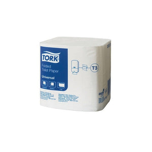 Tork Folded Toilet Paper 1 Ply Universal T3 White Carton of 36
