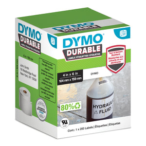 Dymo LW Durable Labels, 104mm x 159mm, 200 Count - 3D view