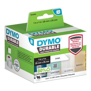 Dymo LW Durable Labels, 25mm x 25mm, 1,700 Count - 3D view