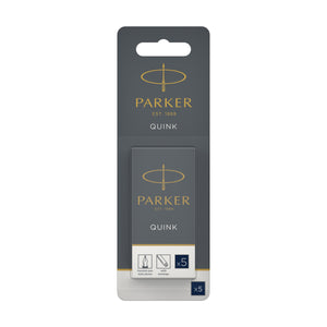 Parker Long Cartridge Blue Black Pack of 5