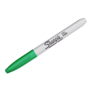 Sharpie Fine Point Permanent Marker Green - Box of 12 - product image