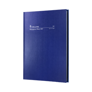 Collins Kingsgrove 2027 A4 Day to a Page Diary Blue front cover