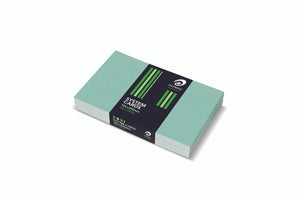 Olympic System Cards 125 x 200mm 6mm Ruled Green Pack of 100