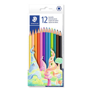 Staedtler Hexagonal Basic Coloured Pencils Assorted 12 175 C12