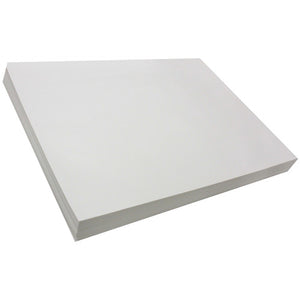 Quill 60gsm litho paper 380 x 510mm, a thick stack of white sheets shown at an angle
