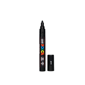 POSCA PC-5M Paint Marker Medium Bullet Tip Black – water-based paint marker pen