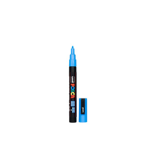 POSCA PC-3M Paint Marker Fine Bullet Tip Sky Blue – water-based paint marker pen