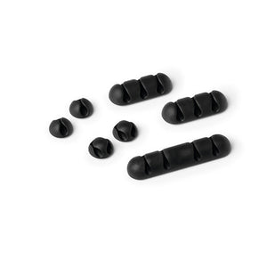 Cavoline Self-Adhesive Mixed Clips Set of 7 Graphite Pack 10