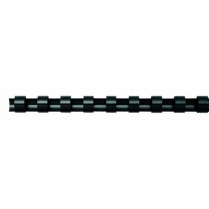 Fellowes Plastic Binding Combs 21 Ring 16mm Round Black Pack 100