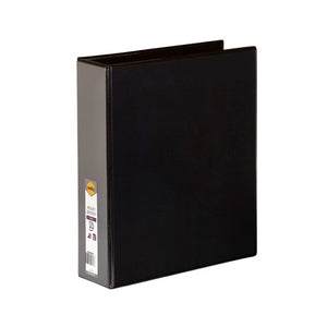 Marbig Clearview Insert Binder 50mm 3D A4 Black Pack of 12