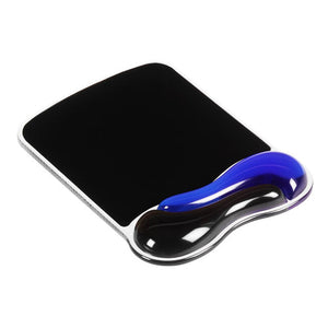 Kensington Duo Gel Mouse Pad with Wrist Rest Blue and Black