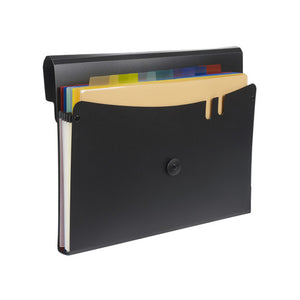 Marbig Professional Expanding File with 7 Removable Pocket Black Pack of 6
