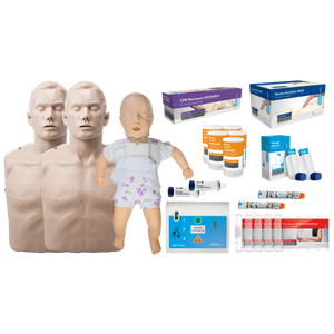 AEROLEARN Basic First Aid Trainer Equipment Starter Pack showing comprehensive training equipment bundle for new first aid trainers and RTOs delivering workplace first aid courses