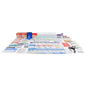 The Scale G marine refill contents laid out in rows across several columns without a case