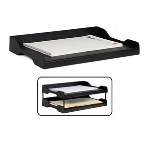 Arnos E122 Eco-Tidy Letter Tray with 40mm risers, wide-entry angled base and non-slip rubber feet