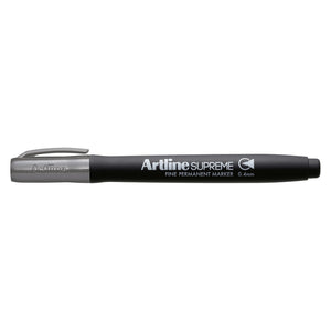 Artline Supreme Fine Permanent Marker 0.4mm with grey cap, ACCO code 107411