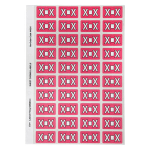 Avery Alphabetical X Side Tab Labels 44524 25x42mm 240 Pack | Larger label format for complete A-Z colour-coded filing systems
