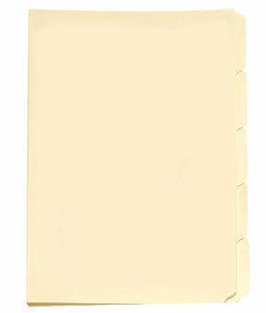 Avery Buff Tabbed Manilla Folders Foolscap 5 Pack - image 1