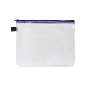 Avery Blue Handy Pouch 49502 A5 Zip Closure | Compact secure carry pouch for stationery, cards and small items