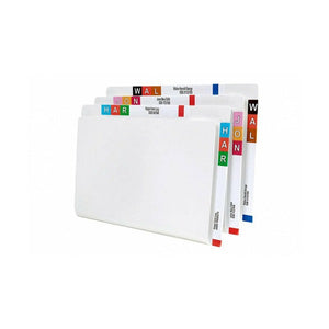 Avery White Twin Tab Lateral File 46555 Foolscap Extra Heavyweight Box 100 | Two end tabs for multi-code identification in complex filing systems