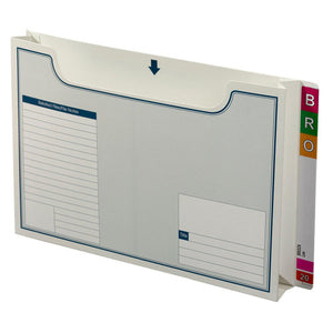 Avery Lateral Notes Open Top Wallet File 46715 White 355x235mm Box 20 | Fast-access design for frequently used compact files
