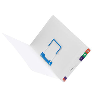 Avery White Lateral Notes File 46711 Tubeclip 355x235mm Box 100 | Compact format with pre-installed fastener and printed cover panels