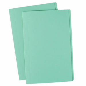 Avery Coloured Manilla Folder 81533 Light Green Foolscap Box 100 | Pastel green for extended-palette or dual-green category filing systems