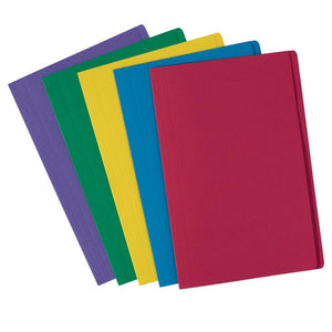 Avery Assorted Colour Manilla Folder File 81593 Foolscap 100 Pack | Mixed-colour bulk pack for colour-coded foolscap filing systems