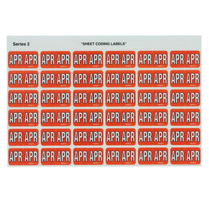 Avery Month APR Colour Coding Labels 43404 23x38mm 180 Pack | For month-indexed filing systems and financial year date archives