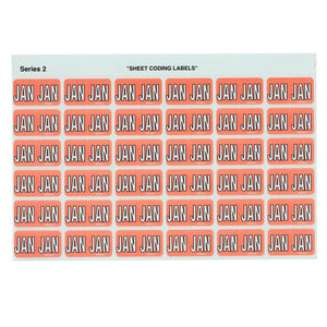 Avery Month JAN Colour Coding Labels 43401 23x38mm 180 Pack | For new year and calendar Q1 month-indexed filing archives