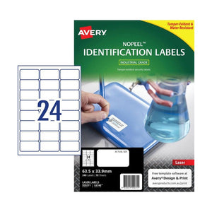Avery NoPeel Tamper-Evident Security Labels 959231 L6146 63.5x33.9mm 10pk 24-Up | Permanent tamper-evident label for asset security applications