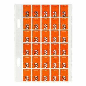 Avery Top Tab Colour Code Labels 3 20 x 30mm 150 Pack - image 1