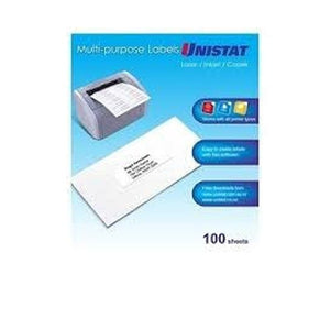 Avery Unistat Multipurpose Label 38.1x21.2mm 65UP 38965 | 6500 labels per pack for addressing, barcodes and mail runs
