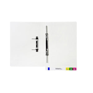Avery White Lateral Notes File with Spiral Spring Transfer Fastener 355 x 235mm 50 Box - image 1