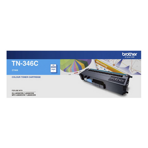 Brother High Yield Toner Cartridge TN346C 3500 Pages Cyan