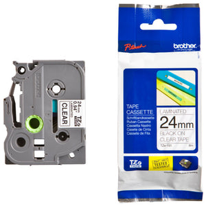 Brother TZe-161 36mm Black on Clear Labelling Tape - image 1