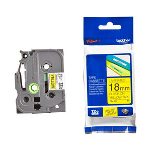 Brother TZe-641 18mm Black on Yellow Labelling Tape - image 1