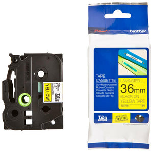 Brother TZe-661 36mm Black on Yellow Labelling Tape - image 1