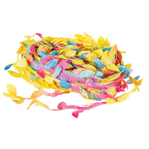 Zart Rainbow Leaf String 10 Metres Metallic Fabric Leaf Trim