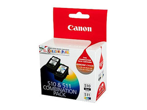 Canon PG-510 black and CL-511 tri-colour ink cartridge twin pack for Canon Pixma printers