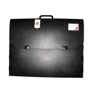 Colby Art 700A2 A2 black polypropylene carry case with twin clip fasteners and carry handle