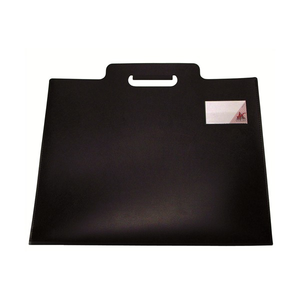 Colby Art black A3 polypropylene carry sleeve with die-cut handle and business card window, holds 10 sheets