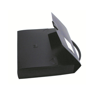 Colby Maxi Art 701A4 black polypropylene A4 carry case with top handle and front clip fastener