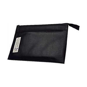 Colby Waterville WS-15 black vinyl convention satchel with metal zip closure