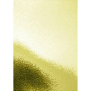 Colourful Days 8516 gold mirror board 250gsm reflective foil surface project size 510 x 640mm pack of 20 sheets