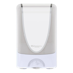 Deb Stoko TouchFree Ultra 1.2L touch-free foam dispenser in white, suitable for wall mounting in washrooms and office areas