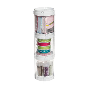 Deflecto clear stacking desk organisers, pack of three