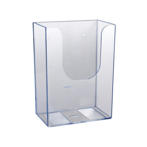 Deflecto Extra Capacity Wall Mount Brochure Holder DL Clear - image 1