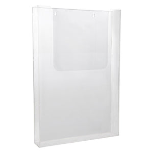Deflecto A3 wall-mount brochure holder, front view