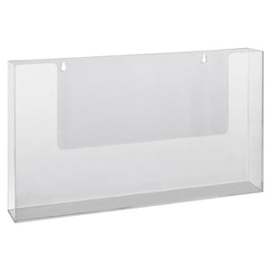 Deflecto A3 landscape wall-mount brochure holder, front view